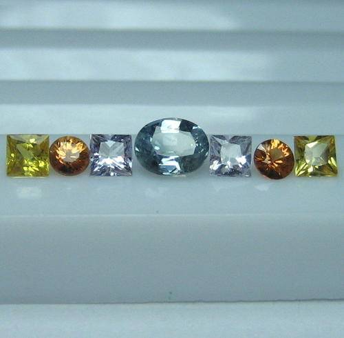 0.76cts LOT GEMTASTIC!!!! Genuine 100% NATURAL MIXED COLOUR AND SHAPES SAPPHIRES